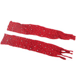 Bodystocking 952181 Rojo con brillantes Talla Única - Subblime - Lencería erotica (8)