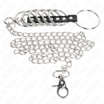 7 Anillos Pene Metal con Cadena