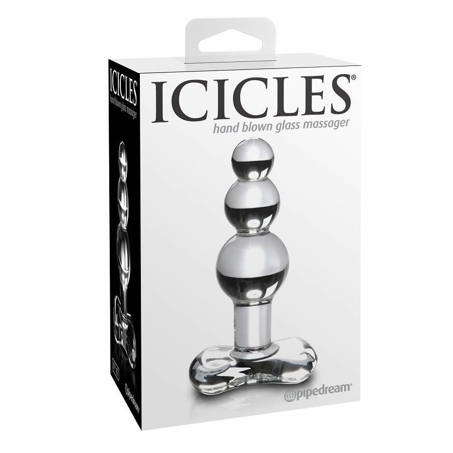 Icicles 47 masajeador de cristal - Pipedream - Plugs anales (2)