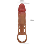 Funda extensora con vibración y strap 13.5 cm - PrettyLove - Fundas para el pene (2)