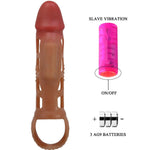 Funda extensora con vibración y strap 13.5 cm - PrettyLove - Fundas para el pene (5)