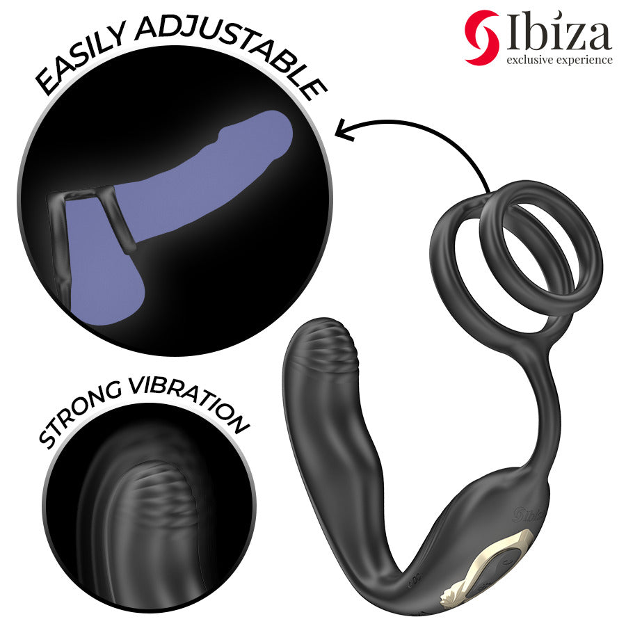 Wiggle Plug Anal con Anillas Pene - Ibiza - Vibradores masculinos para el masaje prostático (2)