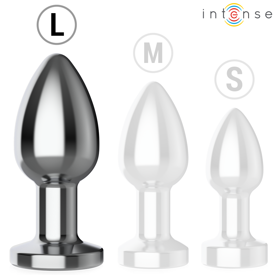 Plug Anal Metal con Vibración Talla L - Intense - Plugs anales (4)