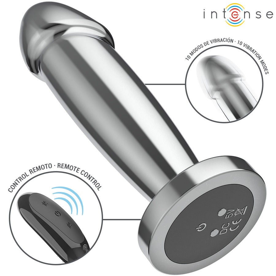 Dildo Vibrador Anal Metal Talla S - Intense - Plugs anales (3)