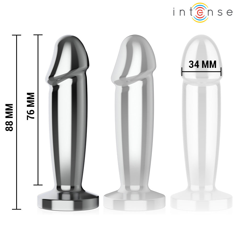 Dildo Vibrador Anal Metal Talla S - Intense - Plugs anales (4)