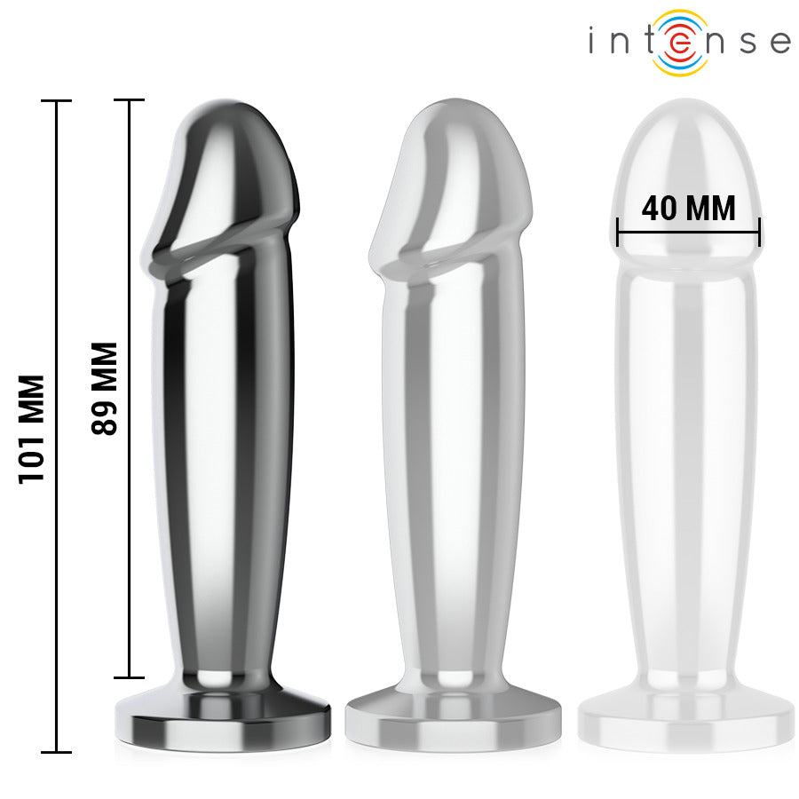Dildo Anal Vibrador Metal Talla M - Intense - Plugs anales (3)