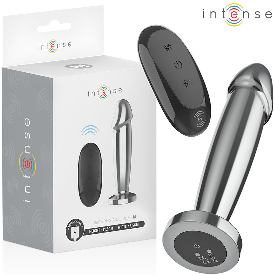 Dildo Anal Vibrador Metal Talla M - Intense - Plugs anales