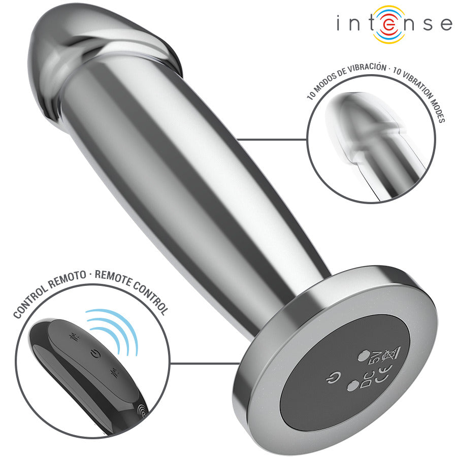 Dildo Anal Vibrador Metal Talla M - Intense - Plugs anales (2)