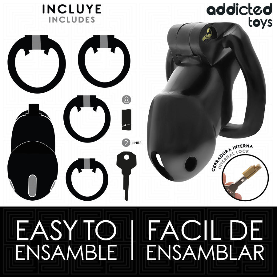 Midnight Cell M Jaula Pene - Addicted Toys - Kits para BDSM (4)