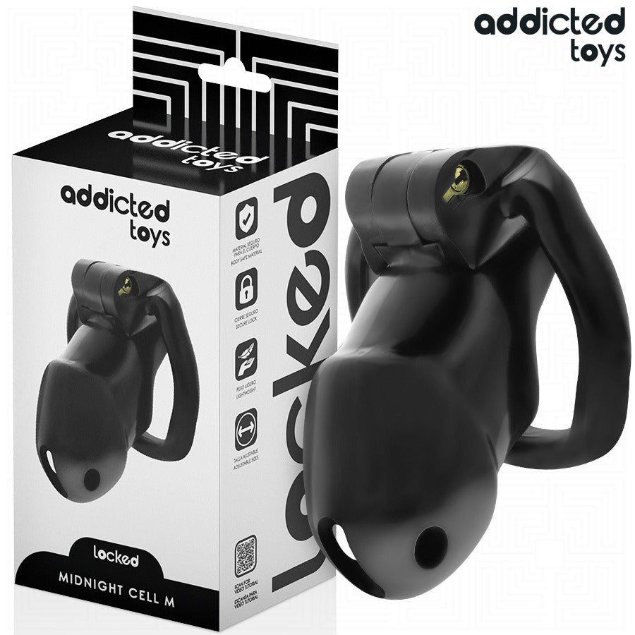 Midnight Cell M Jaula Pene - Addicted Toys - Kits para BDSM
