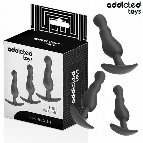 Set 3 plugs anales Model 1 - Addicted Toys - Plugs anales