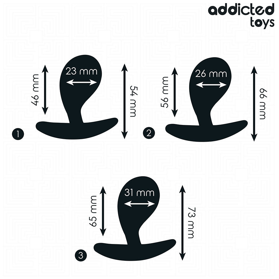 Set 3 plugs anales Model 3 - Addicted Toys - Plugs anales (2)