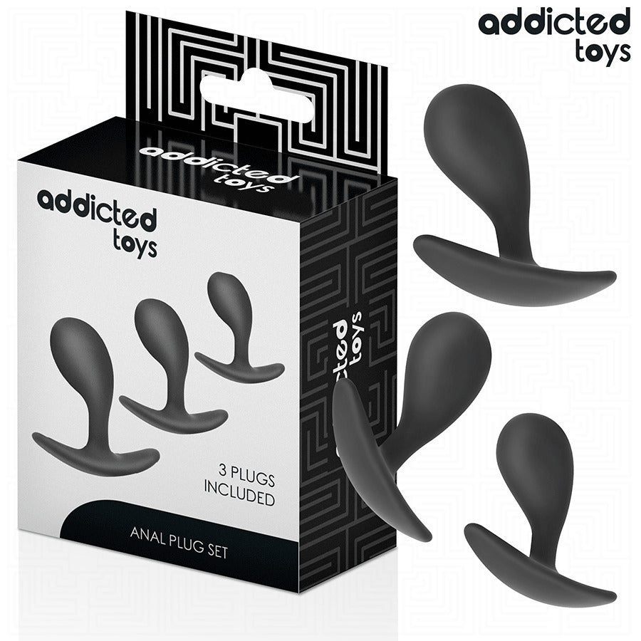 Set 3 plugs anales Model 3 - Addicted Toys - Plugs anales
