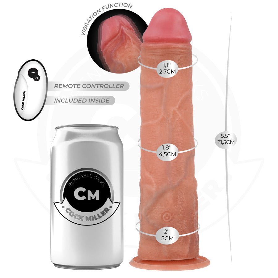 Dildo Híperrealista Vibrador 21.5 cm - CockMiller - Vibradores (4)