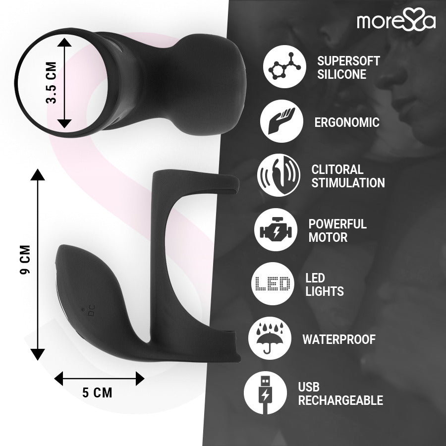 Brandon anillo vibrador con funda - Moressa - Anillo vibrador para el pene (con y sin vibración) (4)