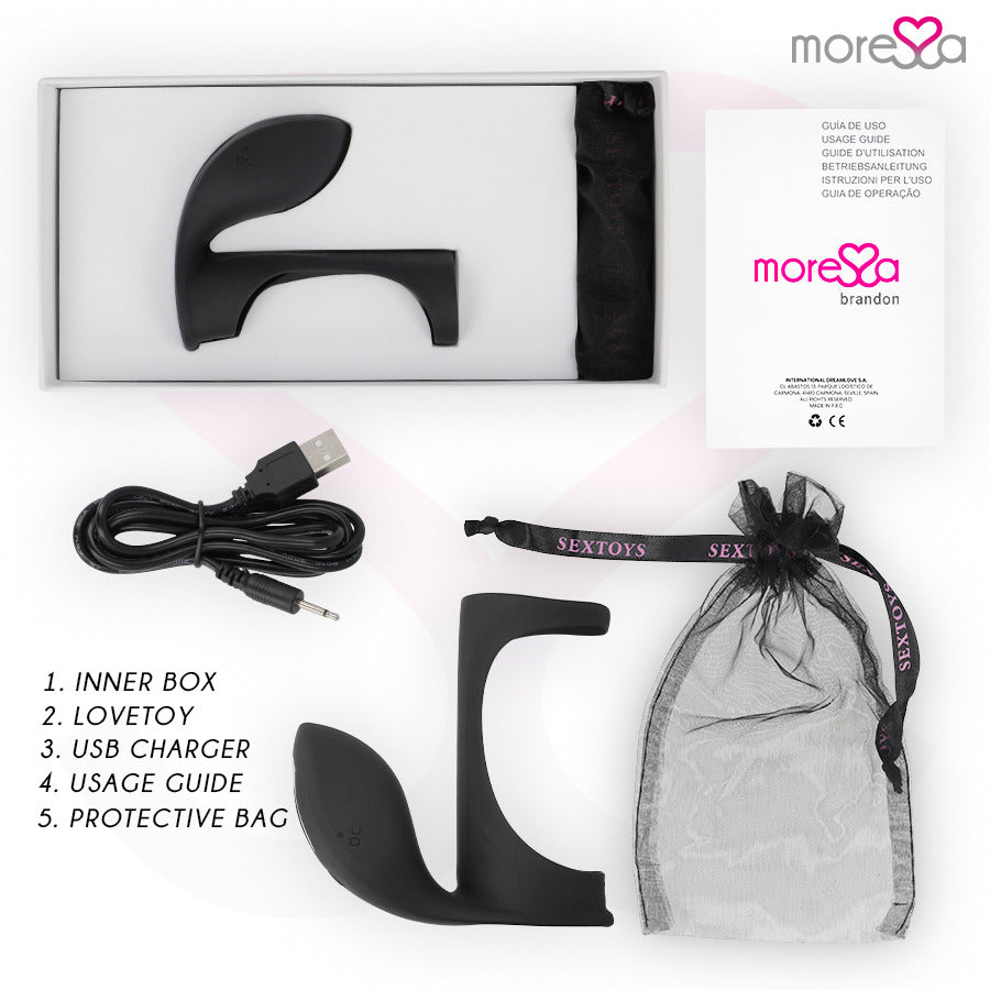 Brandon anillo vibrador con funda - Moressa - Anillo vibrador para el pene (con y sin vibración) (6)