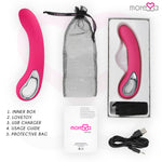 Vibrador recargable de fácil sujección y de silicona. Se adapta perfectamente a ti.