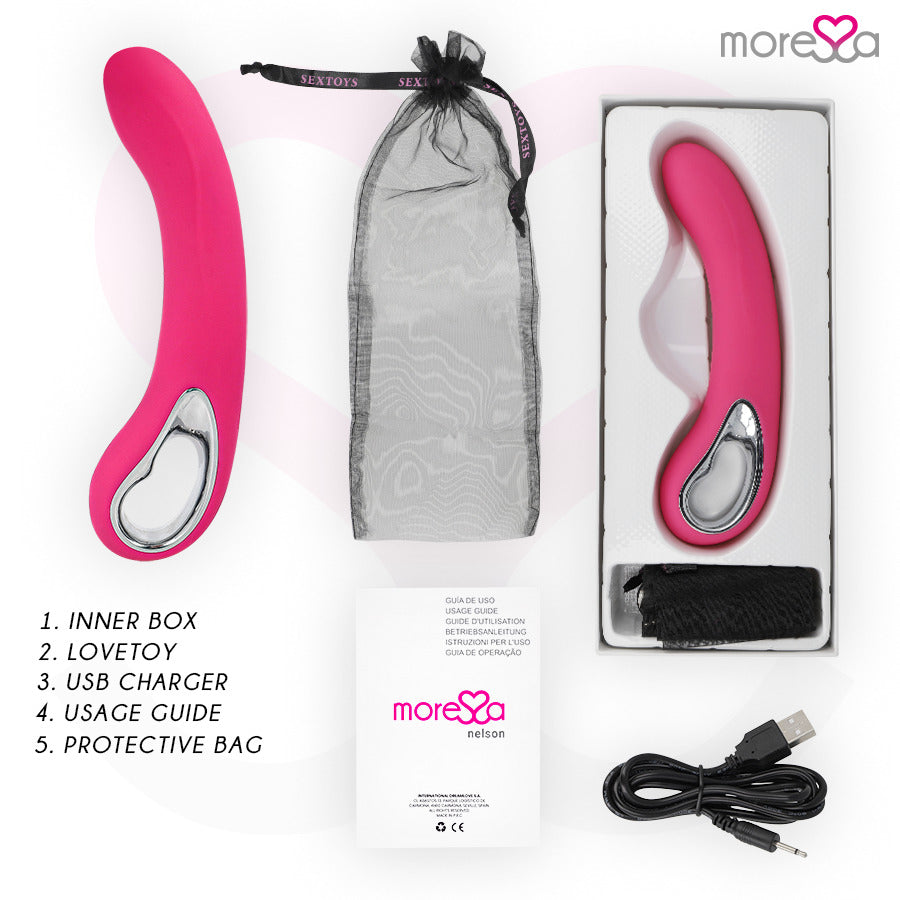Vibrador recargable de fácil sujección y de silicona. Se adapta perfectamente a ti.