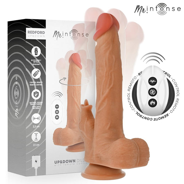 Dildo Vibrador Redford con Movimiento 23 cm - Intense - Vibradores