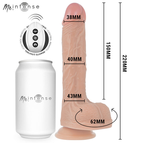 Dildo Vibrador Baldwin con Sube y Baja