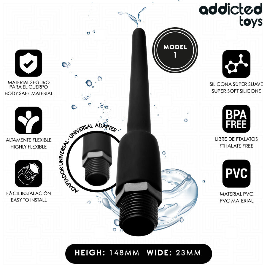 Limpiador Anal con Adaptador Universal Modelo 1 - Addicted Toys - Enemas o peras para la limpieza anal (4)