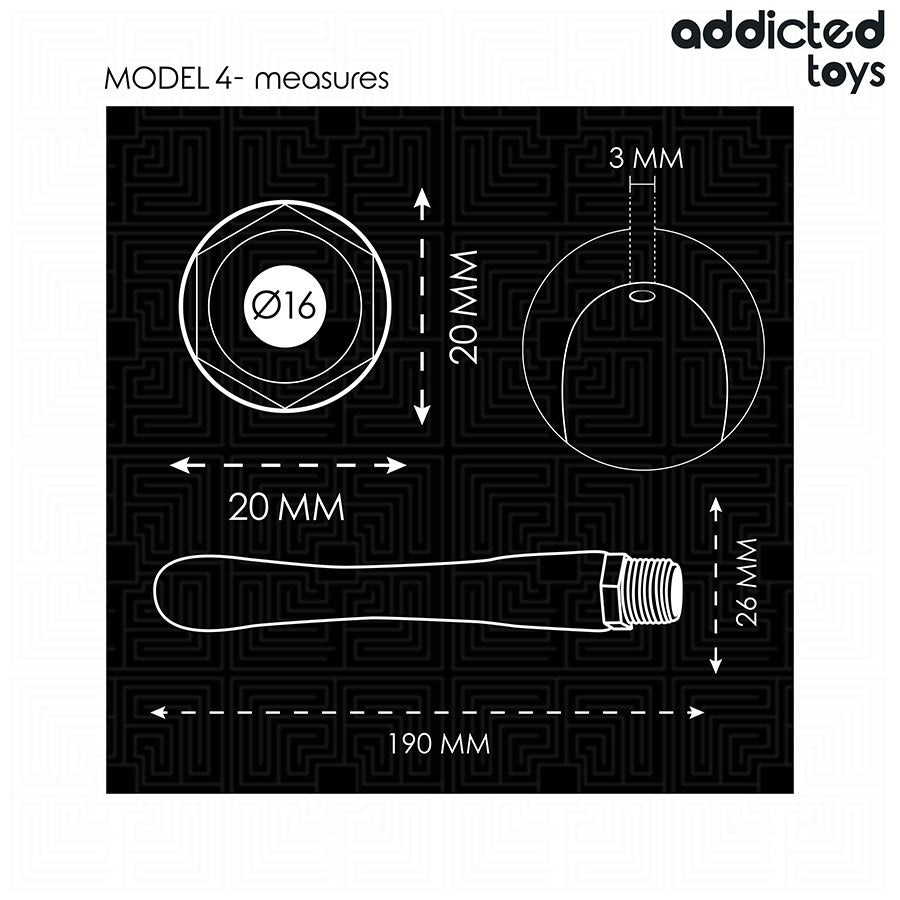 Limpiador Anal con Adaptador Universal Modelo 4 - Addicted Toys - Ofertones (4)