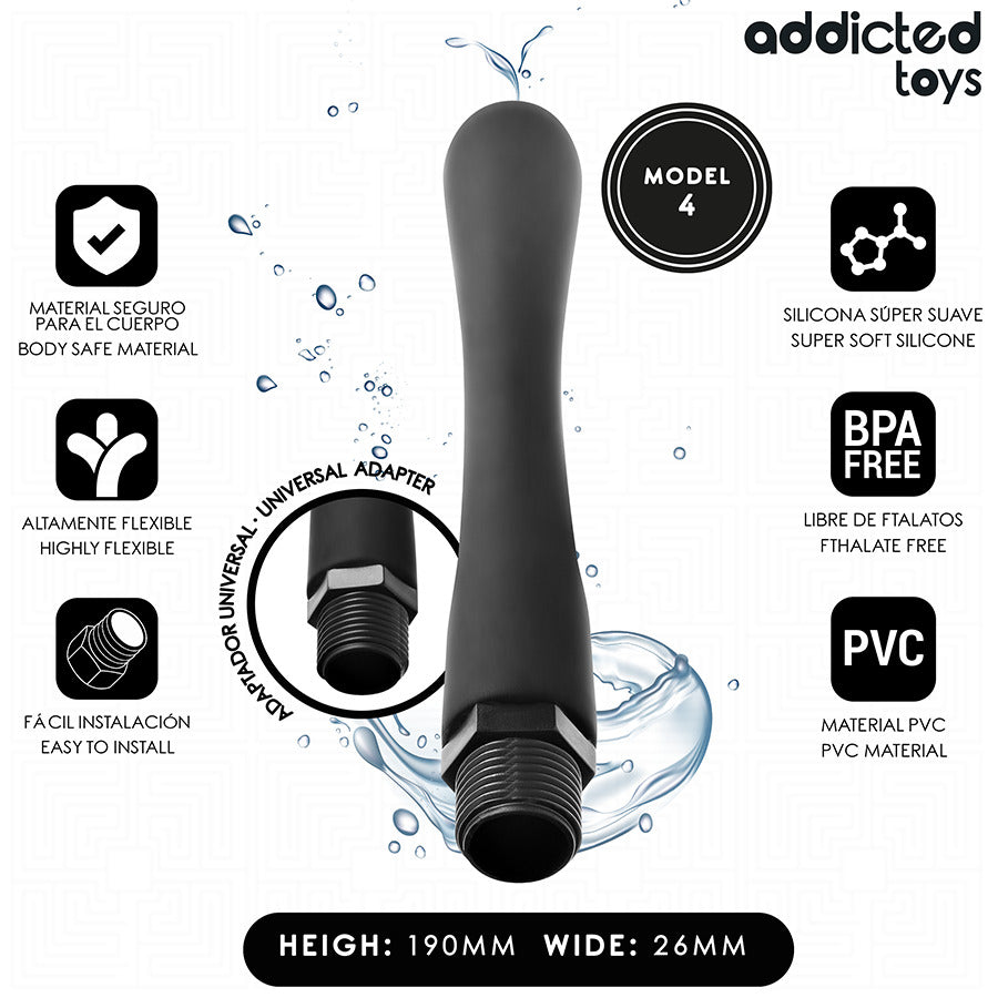 Limpiador Anal con Adaptador Universal Modelo 4 - Addicted Toys - Ofertones (5)