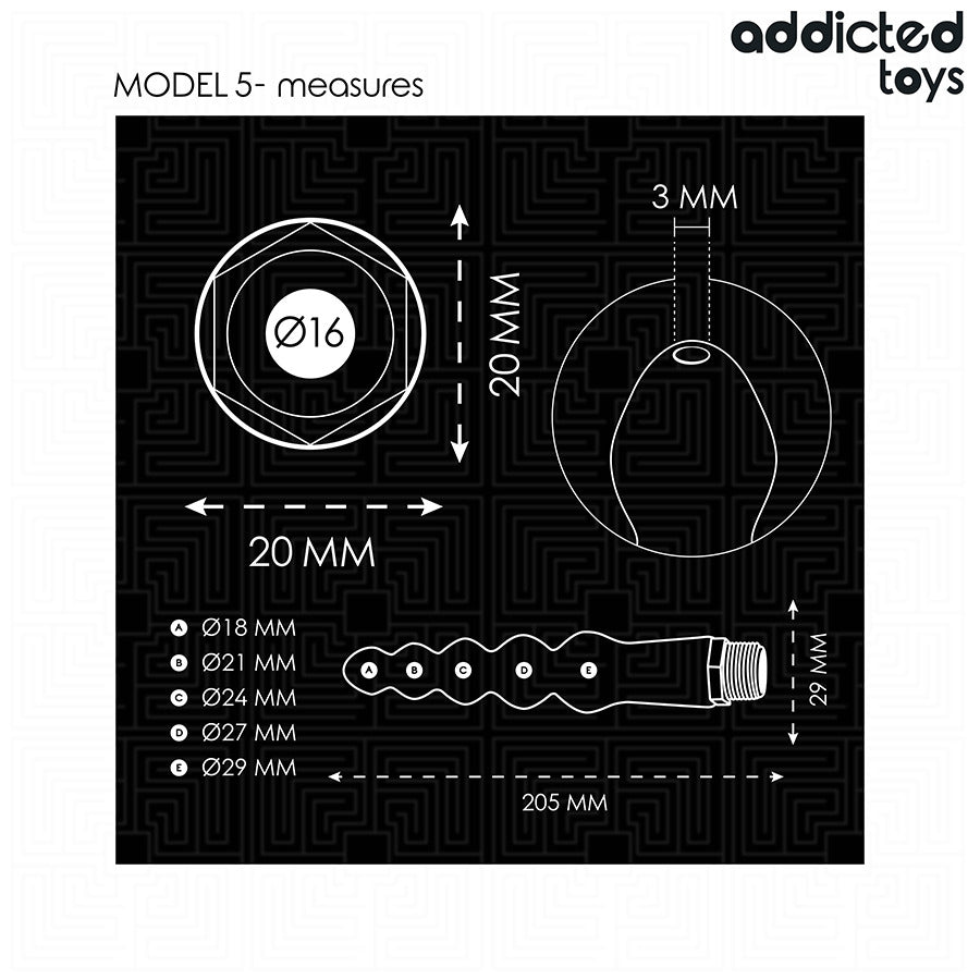 Ducha Anal con Adaptador Universal Modelo 5 - Addicted Toys - Enemas o peras para la limpieza anal (4)
