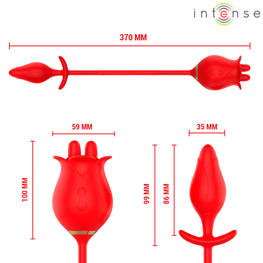 Melanie Estimulador Clítoris y Plug Anal - Intense - Vibradores (6)