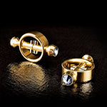 Gold pinzas magnéticas para pezones - Pipedream - Kits para BDSM (4)