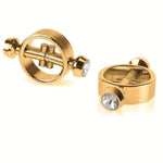Gold pinzas magnéticas para pezones - Pipedream - Kits para BDSM