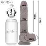Dildo Vibrador Matt Marrón con Sube y Baja - Intense - Vibradores (3)