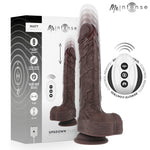 Dildo Vibrador Matt Marrón con Sube y Baja - Intense - Vibradores