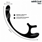 Anilla Doble con Plug Vibrador y Rotador