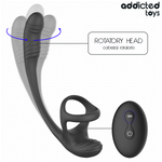 Anilla Doble con Plug Vibrador y Rotador