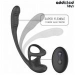Anilla Doble con Plug Vibrador y Rotador