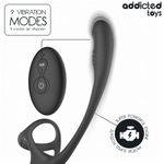 Anilla Doble con Plug Vibrador y Rotador