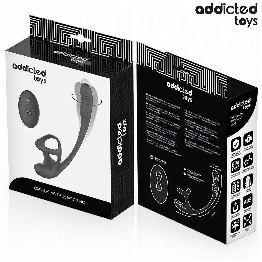 Anilla Doble con Plug Vibrador y Rotador