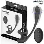 Anilla Doble con Plug Vibrador y Rotador