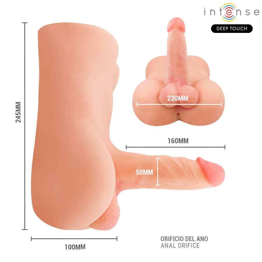 Deep Touch Damien Torso Masculino con Dildo