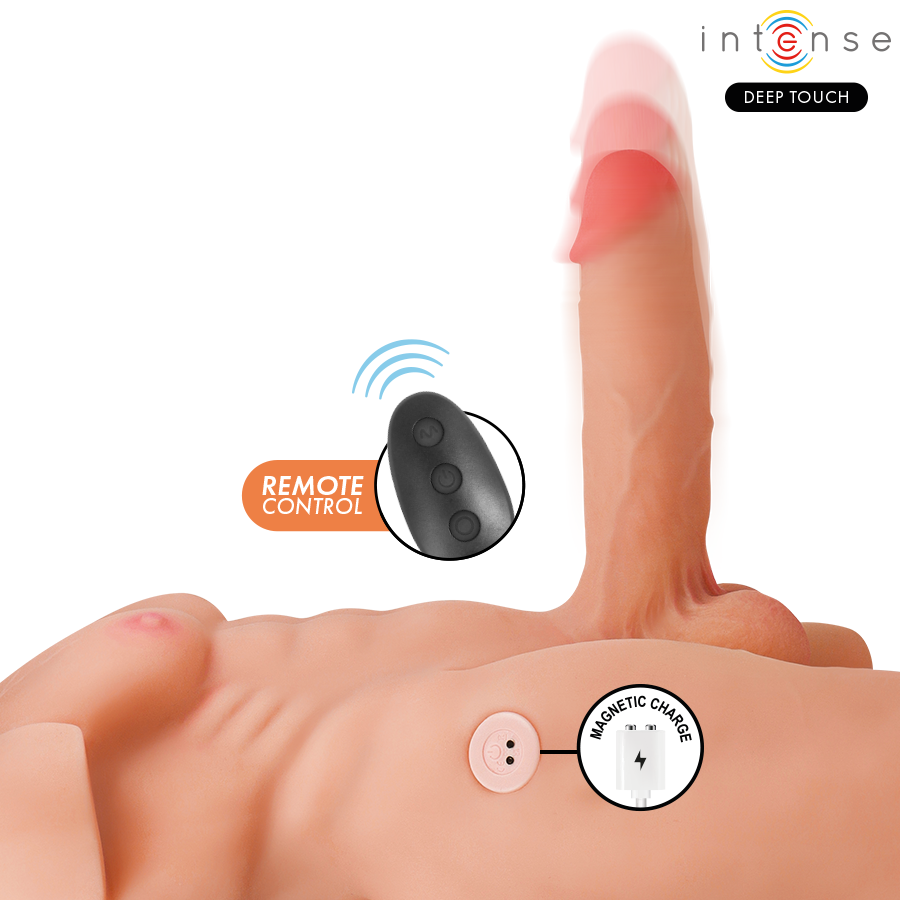 Deep Touch Marty Torso Masculino con Dildo Vibrador 6,2 kg
