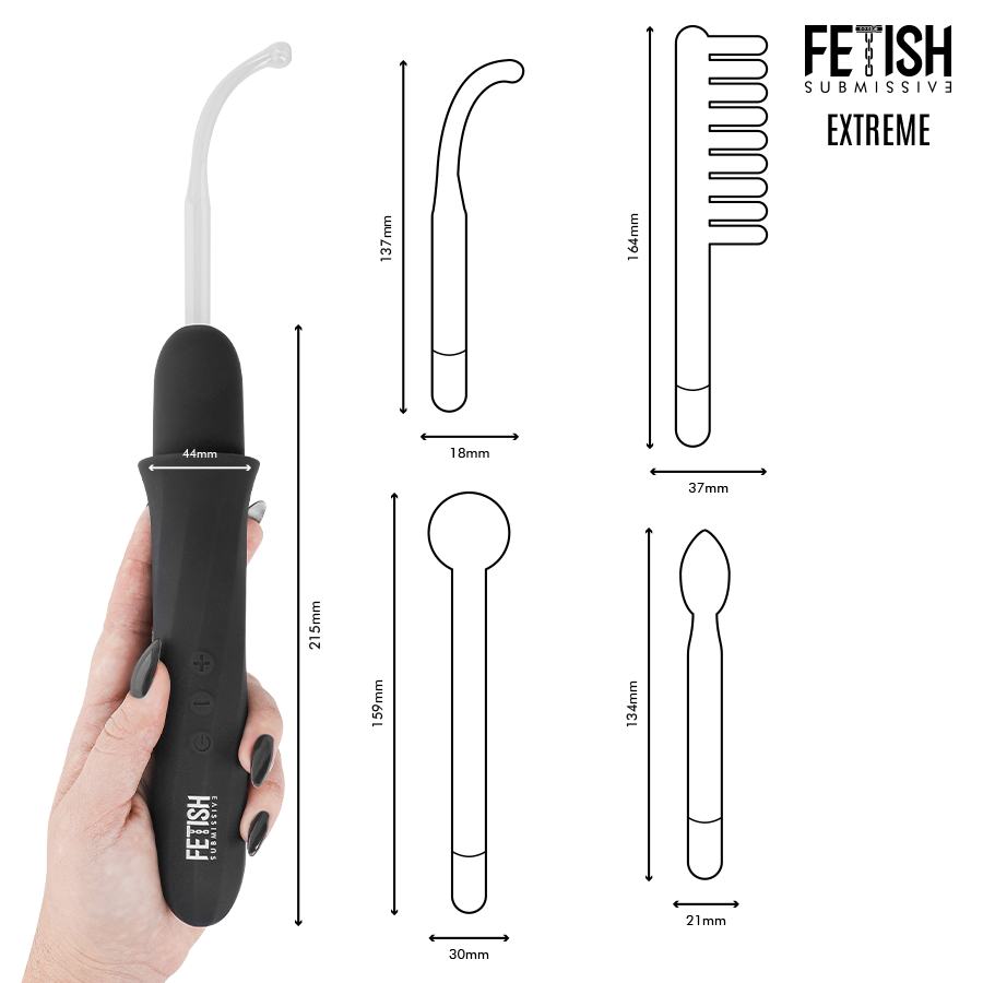 Vibrador Wand Electroestimulación