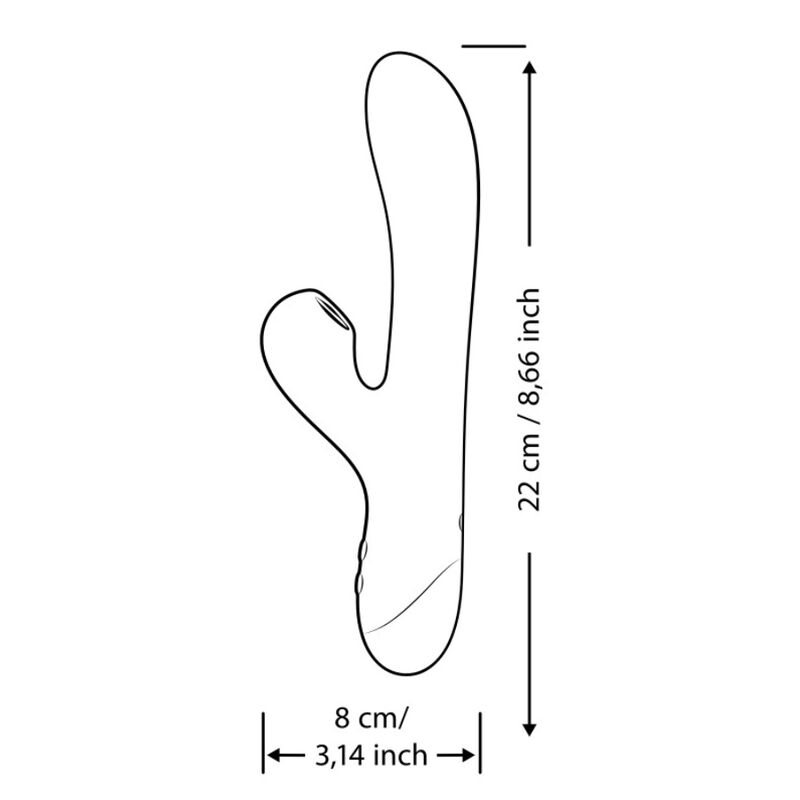 Pulse Conejito Vibrador con Pulso de Aire