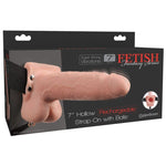 Strap On Hueco Realista Vibrador 17,8 cm