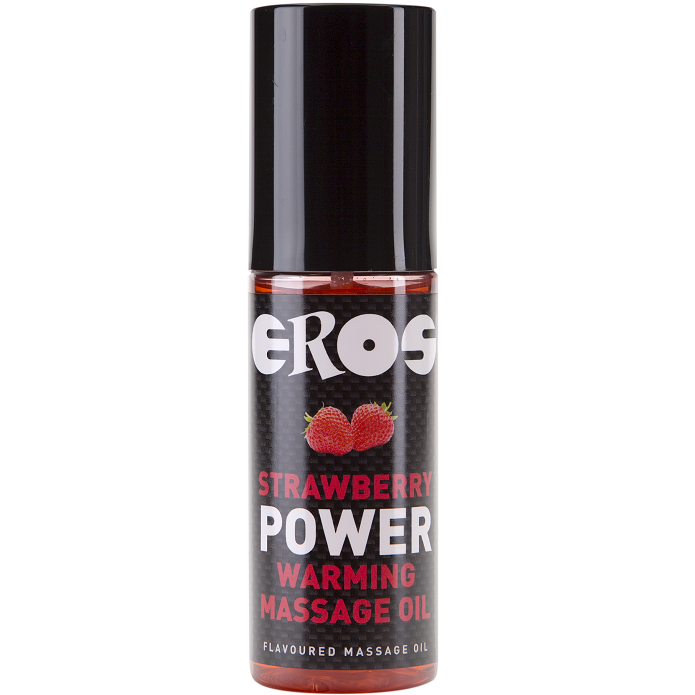 Aceite Fresa Efecto calor 100 ml - Eros - Aceite para masajes eróticos
