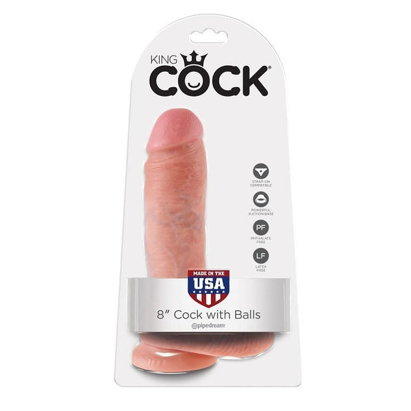 King Cock 8 con testículos
