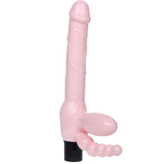 Arnes sin cuerda con vibracion 25.4cm - BaileVibrators - Arneses con pene o dildo Strap-On (4)