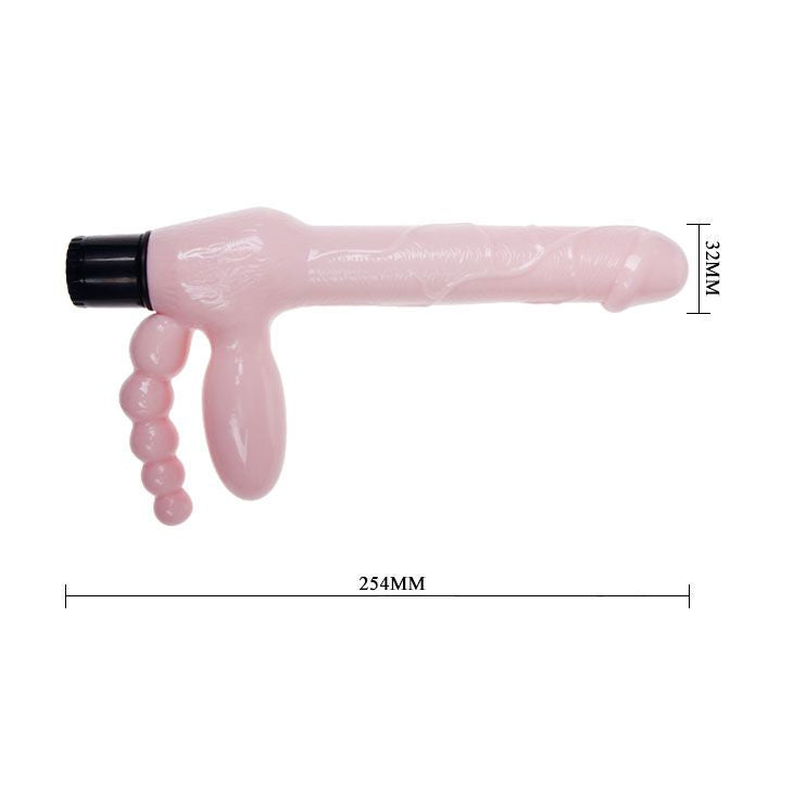 Arnes sin cuerda con vibracion 25.4cm - BaileVibrators - Arneses con pene o dildo Strap-On (5)