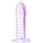 Funda lila silicona con puntitos - BaileforHim - Fundas para el pene