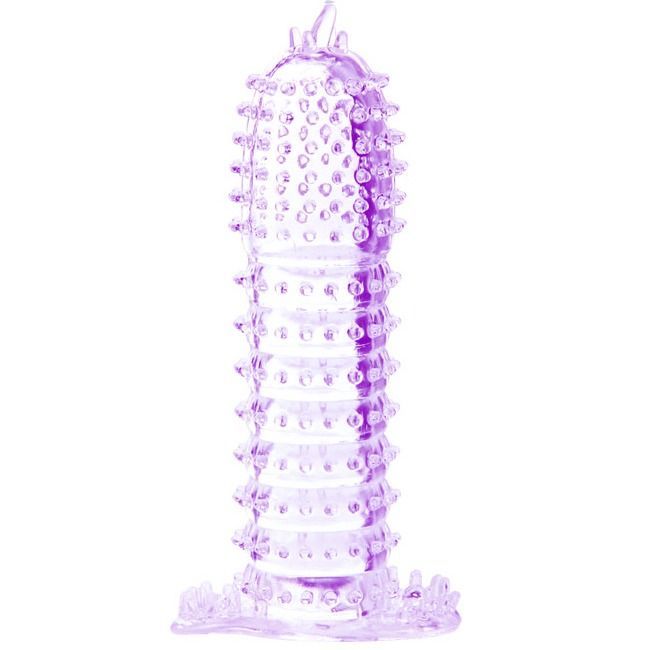 Funda lila silicona con puntitos - BaileforHim - Fundas para el pene